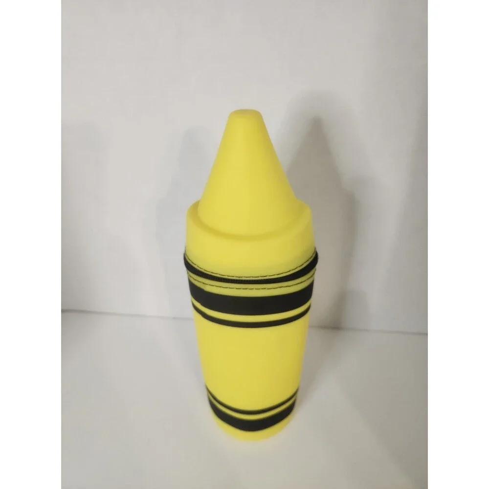 Crayon Shape Rubber Pencil Pouch - NEW